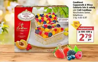 Globus Conditorei Coppenrath & Wiese Cafeteria Fein & Sahnig Oder Café Landhaus 406-600g Angebot