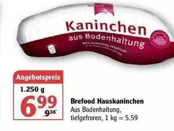 Globus Brefood Hauskaninchen 1250g Angebot