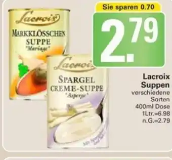 WEZ Lacroix Suppen 400ml Angebot