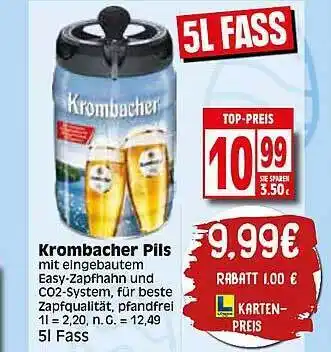 Elli Markt Krombacher pils Angebot