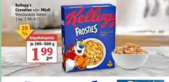 Globus Kellogg's Cerealien oder Müsli 205-500g Angebot