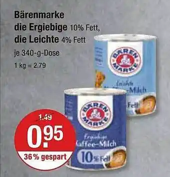 V Markt Bärenmarke die ergiebige, die leichte Angebot