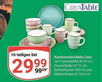 Globus Creatable kombiservice bella casa Angebot