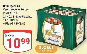 Globus Bitburger pils Angebot