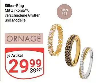 Globus Ornagé silber-ring Angebot