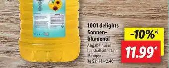 Lidl 1001 delights sonnenblumenöl Angebot