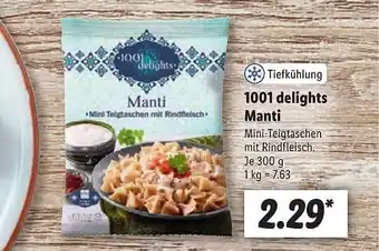 Lidl 1001 delights manti Angebot