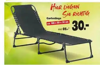 Repo Markt Gartenliege Angebot