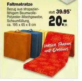 Repo Markt Faltmatratze Angebot