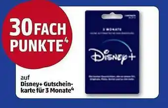 PENNY Disney+ gutscheinkarte für 3 monate Angebot