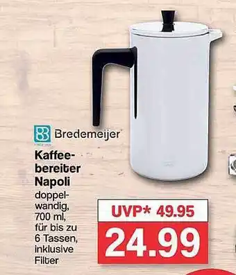 Famila Nord West Bredemeijer kaffeebereiter napoli Angebot