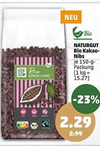 PENNY Naturgut bio kakao-nibs Angebot