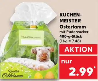 Kaufland Kuchenmeister Osterlamm 400 g Stück Angebot