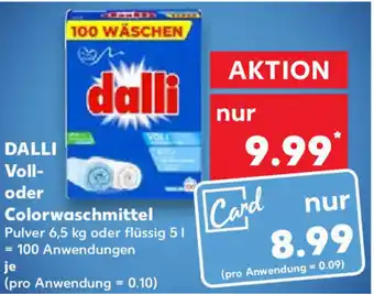 Kaufland Dalli Voll oder Colorwaschmittel 100 Anwendungen Angebot