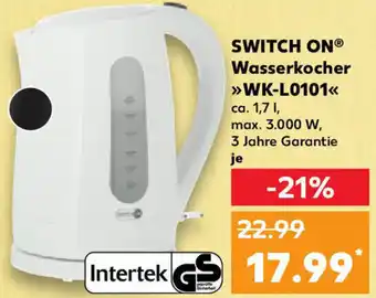 Kaufland Switch On Wasserkocher WK-L0101 Angebot