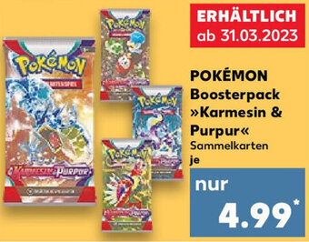 Kaufland Pokémon Boosterpack Karmesin & Purpur Angebot