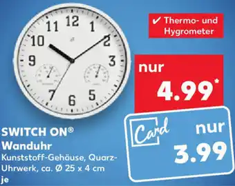 Kaufland Switch On Wanduhr Angebot