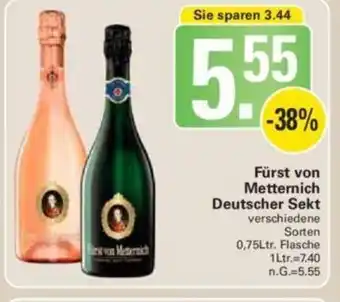 WEZ Furst von Metternich Sekt 750ml Angebot