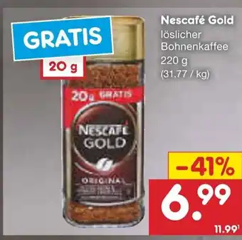 Netto Marken-Discount Nescafe Gold 220g Angebot