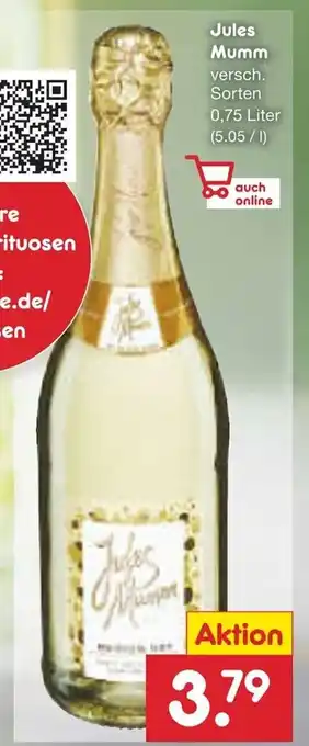 Netto Marken-Discount Jules Mumm 750ml Angebot