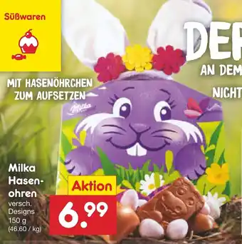 Netto Marken-Discount Milka Hasenohren 150g Angebot