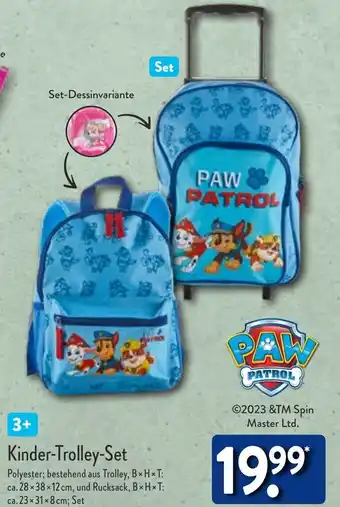 Aldi Nord Paw Patrol Kinder Trolley Set Angebot