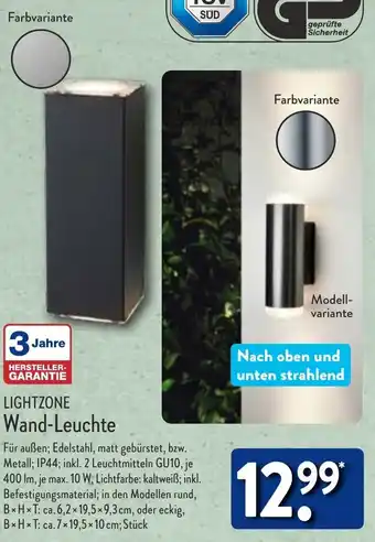 Aldi Nord Lightzone Wand Leuchte Angebot