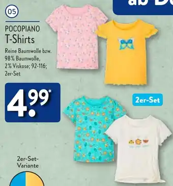 Aldi Nord Pocopiano T-Shirts 2er Set Angebot