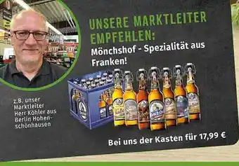 Markgrafen Mönchshof - spezialität aus franken! Angebot