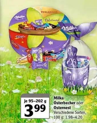 Globus Milka Osterbecher Oder Osternest 95-202g Angebot