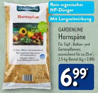 Aldi Nord Gardenline Hornspäne 2,5 kg Beutel Angebot