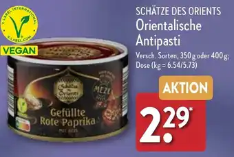 Aldi Nord Schätze des Orients Orientalische Antipasti 350 g oder 400 g Angebot