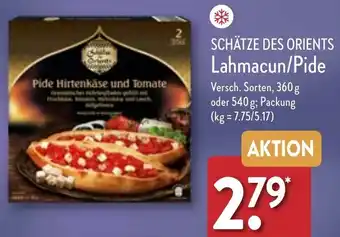 Aldi Nord Schätze des Orients Lahmacun/Pide 360 g oder 540 g Angebot