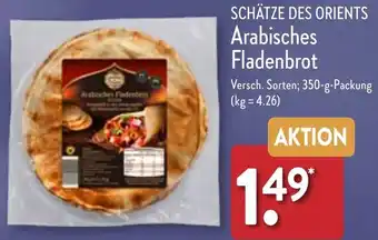 Aldi Nord Schätze des Orients Arabisches Fladenbrot 350 g Packung Angebot