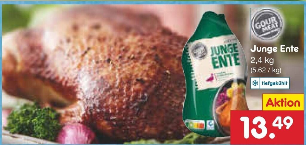 Junge Ente 2,4kg Angebot bei Netto Marken-Discount