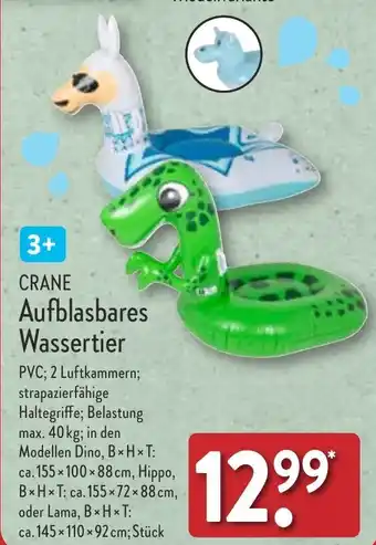 Aldi Nord Crane Aufblasbares Wassertier Angebot