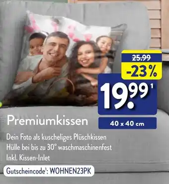 Aldi Nord Premiumkissen 40 x 40 cm Angebot