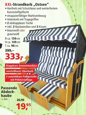 Thomas Philipps XXL-Strandkorb ,,Ostsee Angebot