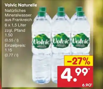 Netto Marken-Discount Volvic Mineralwasser 6*1.5L Angebot