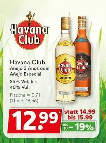 Getränkeland Havana club añejo 3 años oder especial Angebot