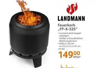 Selgros Landmann feuerkorb „fp-x-525“ Angebot