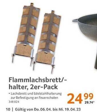 Selgros Flammlachsbrett -halter, 2er-pack Angebot