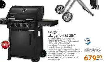 Selgros Gasgrill „legend 425 sib“ Angebot