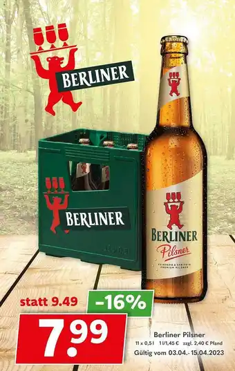 Getränkeland Berliner pilsner Angebot