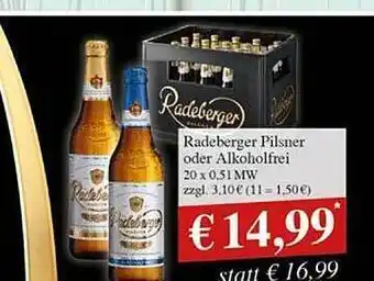 Getränkeland Radeberger pilsner oder alkoholfrei Angebot