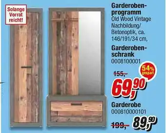 Opti Wohnwelt Garderoben Programm, Garderoben Schrank Angebot