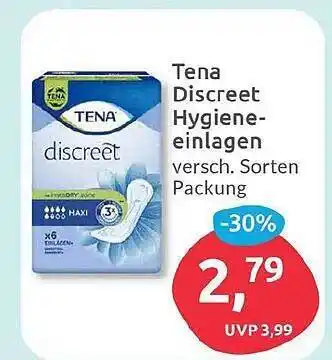 Budni Tena discreet hygiene einlagen Angebot