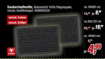 Opti Wohnwelt Sauberlaufmatte Angebot