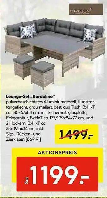 Hellweg Lounge-set bardolino haveson Angebot