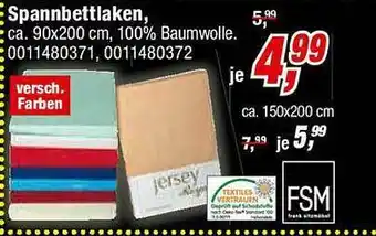 Opti Wohnwelt Spannbettlaken Angebot